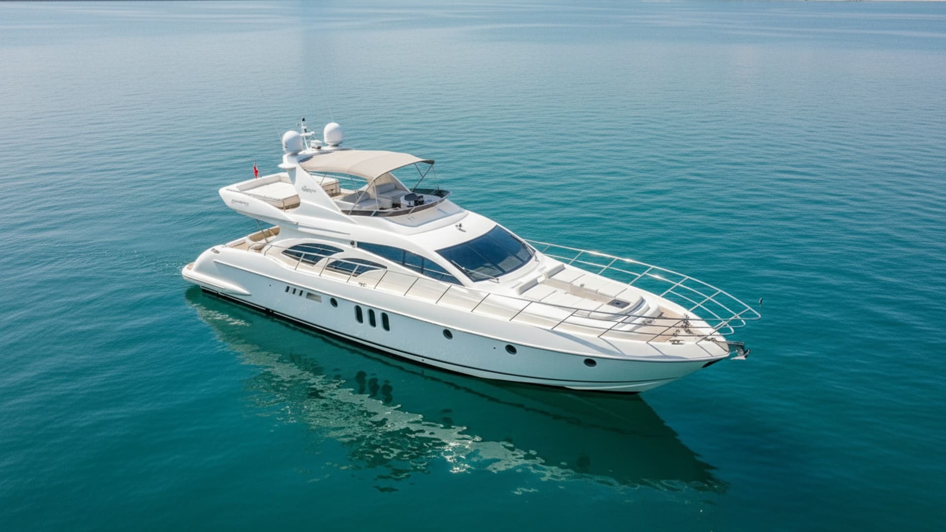 Luftaufnahme der Golden Star 62 ft über Dubai Marina