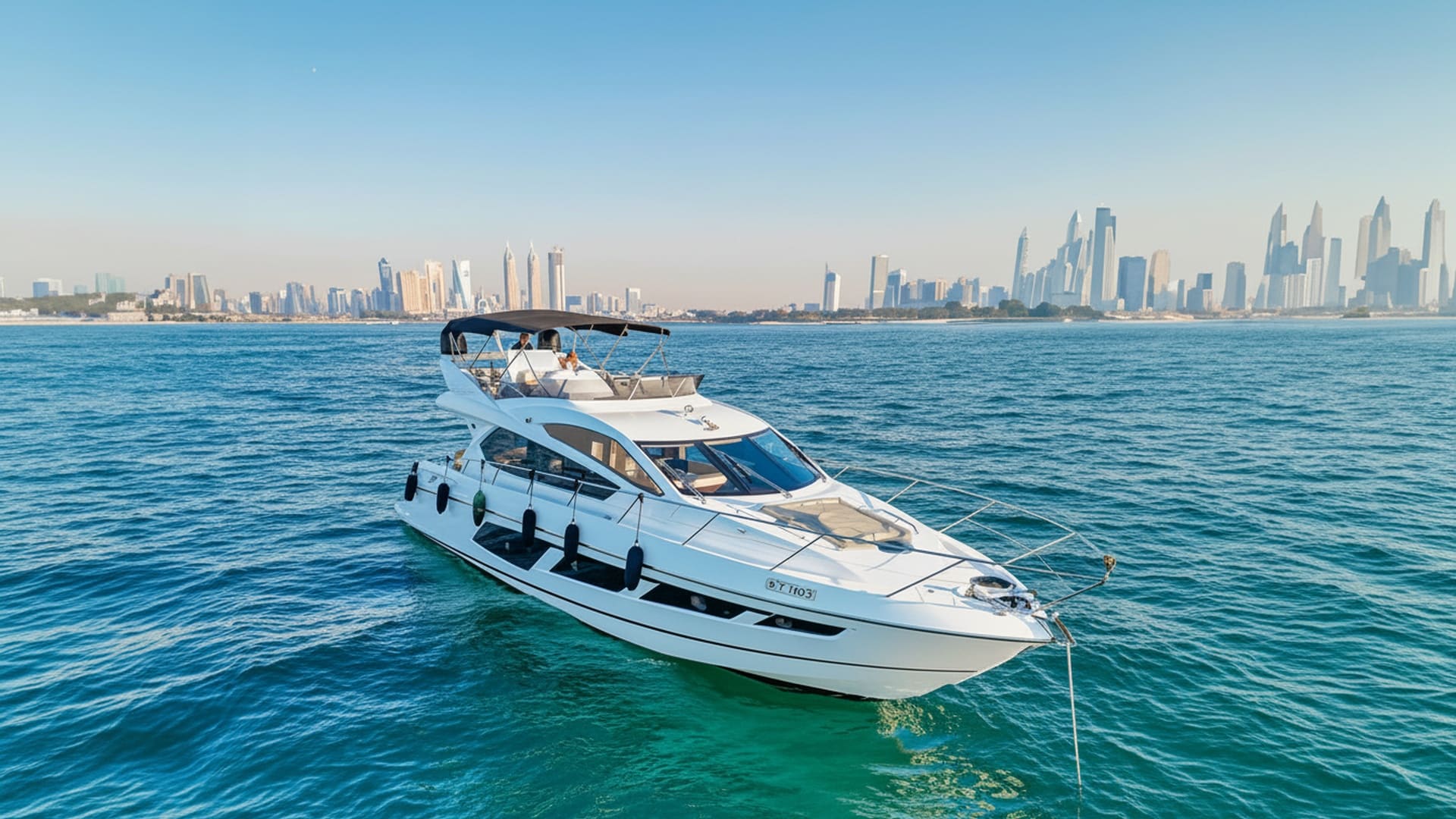 Sunseeker Manhattan 65 ft yacht charter Dubai
