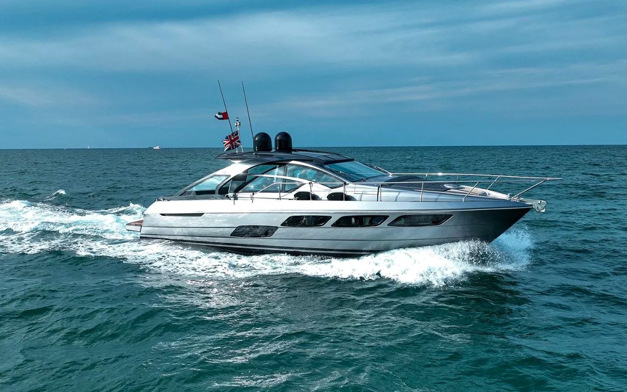 Pershing 5X Shark Grey in Dubai, 52 ft
